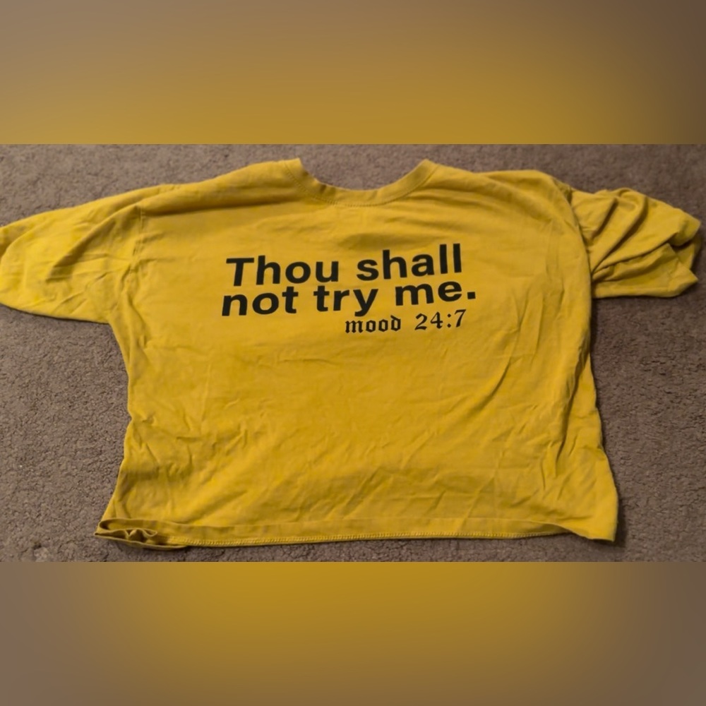Trendy Crop Top (Yellow) (2XL)